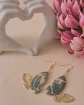 Golden Sage Flutter Earrings