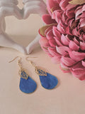 Midnight Garden Leaf Drop Earrings