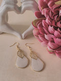 Moonlit Garden Leaf Drop Earrings