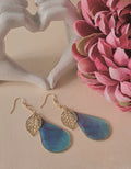 Morning Dew Leaf Drop Earrings